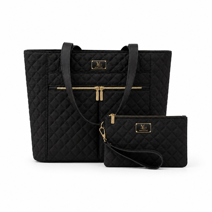 MercyLuxe Signature Quilted Tote Bag