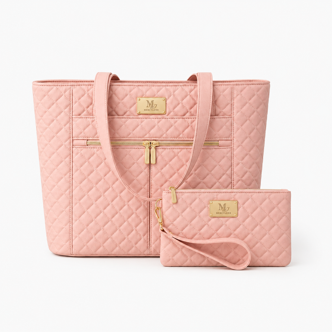 MercyLuxe Signature Quilted Tote Bag